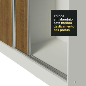 Guarda-Roupa Royale 100% MDF 3 Portas de Correr 8 Pés Madesa