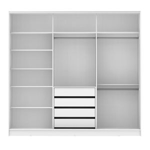 Guarda Roupa Casal 100% MDF Royale 3 Portas BR/Rustic Madesa