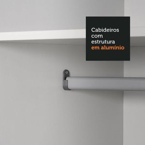 Guarda-roupa Casal Eros 3 Portas de Correr com Espelhos