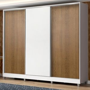 Guarda Roupa Casal MDF Zurique 3 Portas Madesa