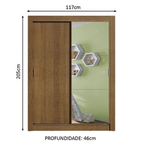 Guarda-roupa Infantil Bento 2 Portas Correr Madesa