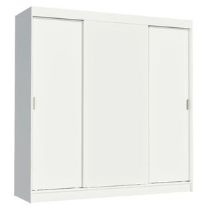 Guarda-roupa Casal Reno 3 Portas de Correr Branco Madesa