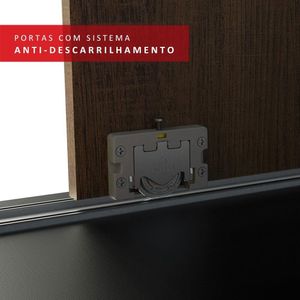 Guarda Roupa Casal Istambul 3 Portas com Espelho Madesa