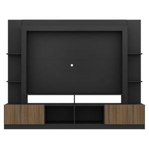 Rack Estante com Painel Tv 65 e 2 Portas Oslo Preto