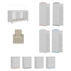 Quarto Infantil Completo+Poltrona Mp4068