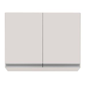 Armário Aéreo 80cm 2 Portas Califórnia Branco - Lumil Móveis