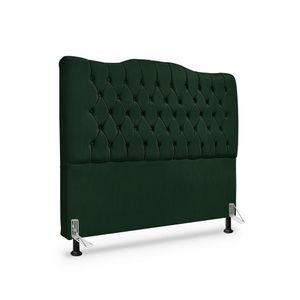 Cabeceira De Cama Box Casal 140 Cm Dunas - Veludo Verde