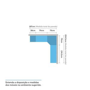 Guarda Roupa De Canto 8 Portas Avelã Rústico Com Areia