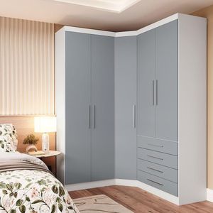 Guarda Roupa Modulado Diagonal 3 Pçs - 5 Pts E 4 Gavetas