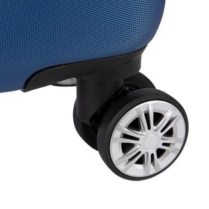 Mala De Bordo Abs Gosuper Oslo Cadeado Integrado Rodas Giro 360° Azul Royal Azul P