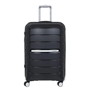 Mala De Bordo Pequena Expansível Polipropileno Samsonite Octolite Cadeado Tsa Rodas Duplas 360 Preto P