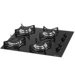 Cooktop Fischer 4 Bocas Vidro Temperado Preto 1519 Bivolt