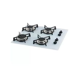 Cooktop Fischer 4 Bocas Vidro Temperado Branco 1519  Bivolt
