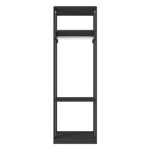 Guarda Roupa Modulado Titan Com Prateleiras Preto - Móveis Leão