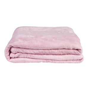 Cobertor Flannel Rosa Claro Casal - A\CASA