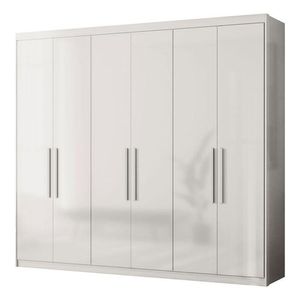 Guarda Roupa Casal Venice 62480 Branco Brilho - Demóbile