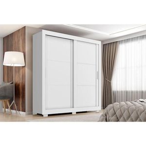 Guarda Roupa Casal Titanium Branco - Zanzini