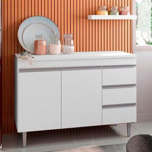 Balcão De Pia Andréia 100 Cm Branco - Ajl