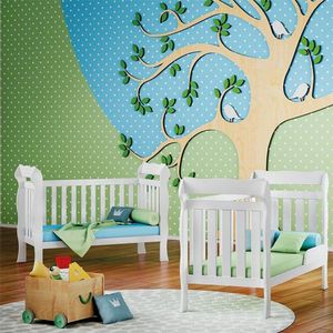 Quarto De Bebê 4 Portas Ternura Baby Com Berço Lila Branco Brilho Com Colchão - Incorplac