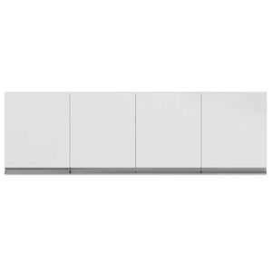 Armário Aereo 160cm 4 Portas Lavanderia Andreia Branco Ajl