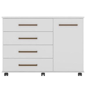 Cômoda Flora 4 Gavetas Branco Brilho - Demóbile