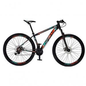 Bicicleta Aro 29 Krw Alumínio 27 Vel Freio A Disco Suspensão Dianteira S7 17 Preto-Azul E Laranja