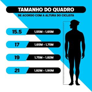 Bicicleta Aro 29 Krw Alumínio 27 Vel Freio A Disco Suspensão Dianteira S7 17 Preto-Azul E Laranja