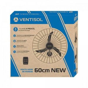 Ventilador De Parede Ventisol New Premium 60cm Preto 127v