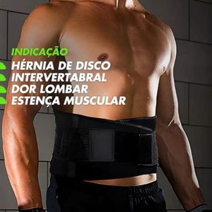 Cinta Corretor De Lombar Coluna Abdominal Masculina Terapia - Gg