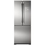 Geladeira Brastemp Frost Free Side Inverse 540 litros cor Inox com Ice Maker BRO80AK