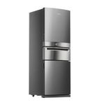 Geladeira Brastemp 419 litros cor Inox com Freezer Control Pro BRY59BK