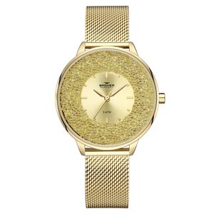Relógio Backer Feminino Ref:14030145f Ch Fashion Dourado