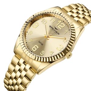 Relógio Backer Feminino Ref:10303145f Ch Clássico Dourado