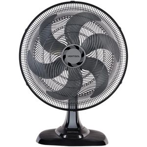 Ventilador De Mesa 50cm Turbo 6 Pas Oscilante Premium Preto 220v