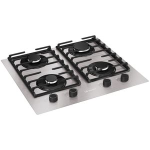 Cooktop Mueller 4 Bocas de Alumínio 59cm com Grade Dupla MCG4BL Bivolt