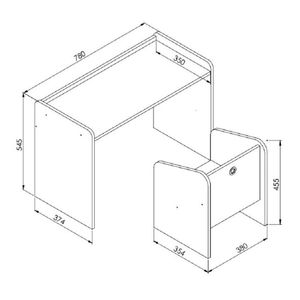Conjunto Mesa e Poltrona Montessoriano Meu Fofinho Art in Móveis - Branco
