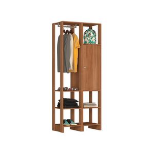 Small Closet Yes Com Cabideiro Porta e 6 Prateleiras Nova Mobile - Montana