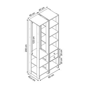Small Closet Yes Com Cabideiro 2 Gavetas e 8 Prateleiras Nova Mobile - Montana