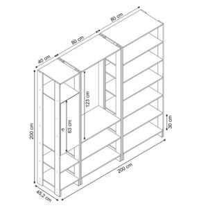 Closet Multi Yes Com Cabideiro Porta e 12 Prateleiras Nova Mobile - Branco