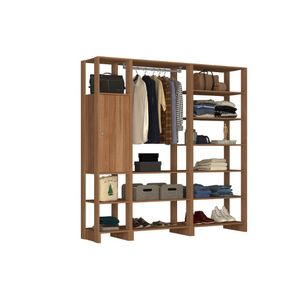 Closet Multi Yes Com Cabideiro Porta e 12 Prateleiras Nova Mobile - Montana