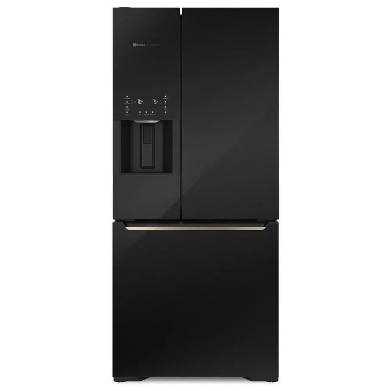 Geladeira Frost Free Electrolux 538 Litros 3 portas Inverse Preta com Água na Porta DM86V