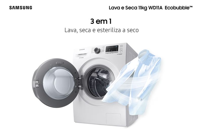 Lava e Seca Samsung Ecobubble 11kg