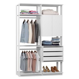 Módulo Closet com 2 Peças Be Mobiliario - Branco TX