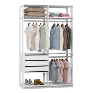 Módulo Closet com 2 Peças Be Mobiliario - Branco TX