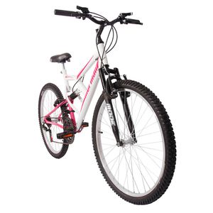 Bicicleta mormaii fullsion aro 26 branco rosa
