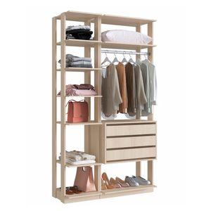 Módulo Closet com 2 Peças Be Mobiliario - Nature