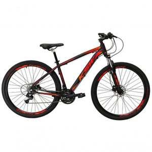 Bicicleta Aro 29 Shimano Acera Preto/laranja e Vermelho