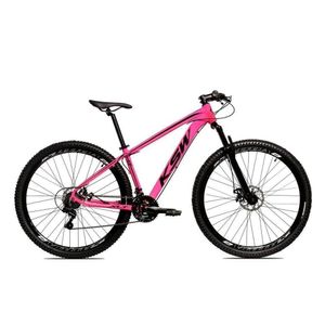 Bicicleta Aro 29 Ksw 24V Acera,/K7 Rosa/Preto 17" Rosa/Preto