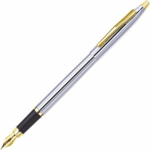 Caneta Tinteiro Pierre Cardin Ref:Pct-02cr Kriss Prata