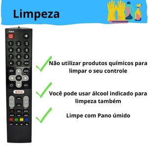 Controle Remoto Tv Philco Lcd-smart Preto Le-7054